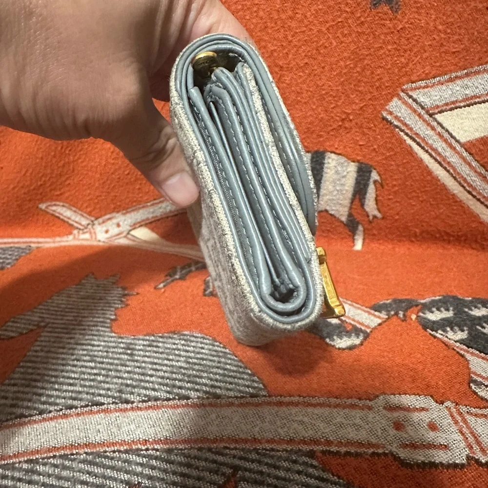 CHRISTIAN DIOR ❤️🌟OBLIQUE SADDLE LOTUS FOLDED WALLET⭐️